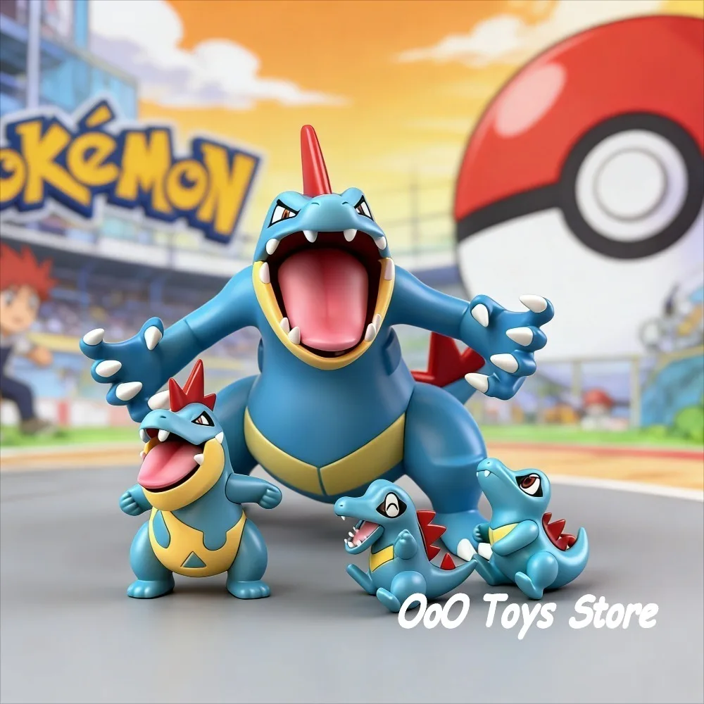 Pokemon Feraligatr Evolution Line Collectible Figurine Set