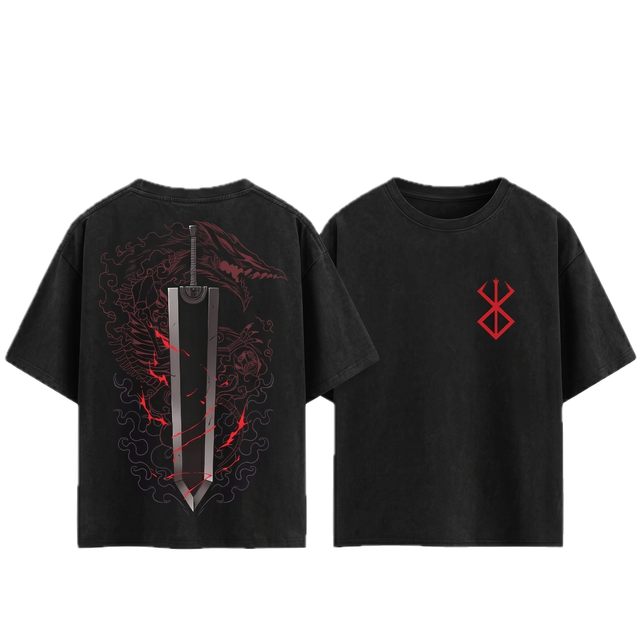 Berserk Guts Dragonslayer T-Shirt (Dragonslayer Sword)