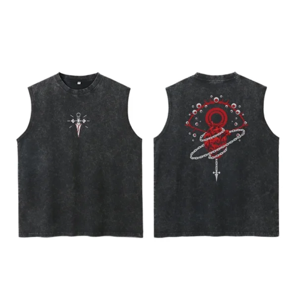 Hunter × Hunter Kurapika Chain Tank Top (Scarlet Beads)