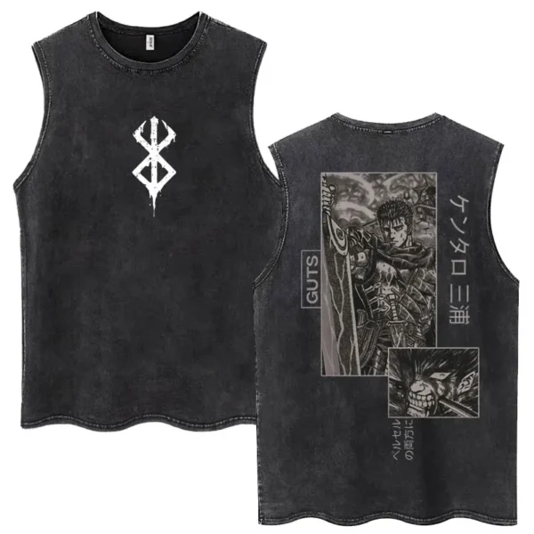 Berserk Black Swordsman Manga Tank Top