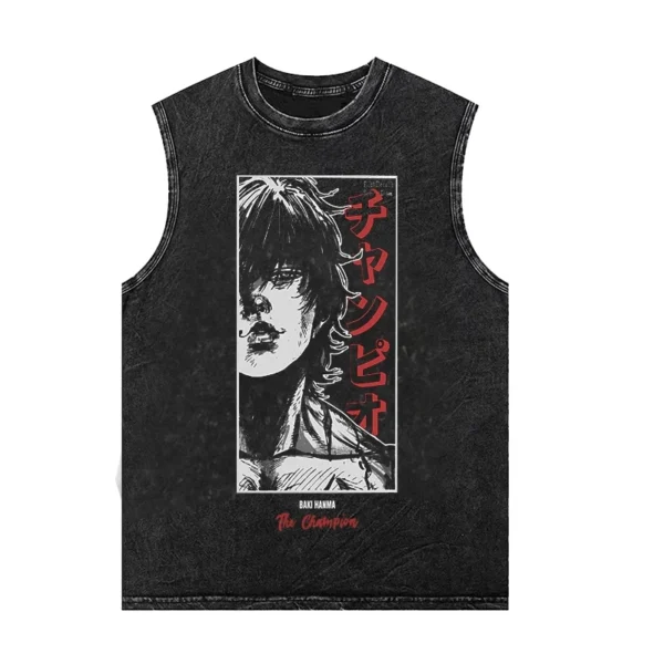 Baki Hanma Portrait Anime Gym Tank Top