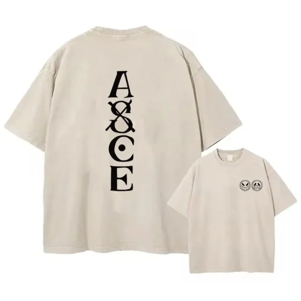 One Piece Portgas D. Ace (ASCE) T-Shirt (Cream)