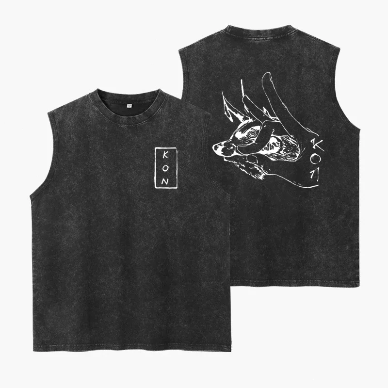 Chainsaw Man Kon Vintage Wash Tank Top
