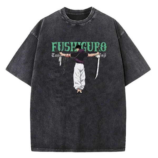 Jujutsu Kaisen Toji Fushiguro T-Shirt (Green Logo)