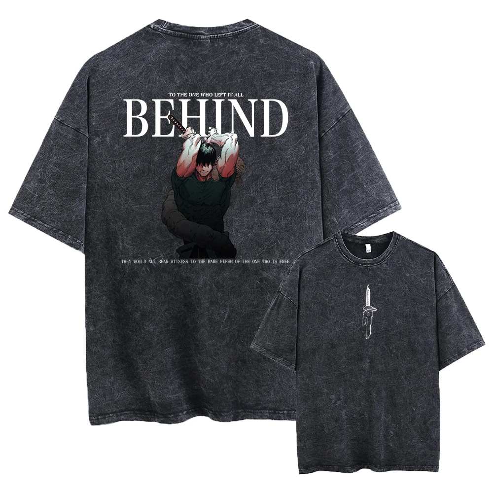 Jujutsu Kaisen Toji Fushiguro T-Shirt (Behind — Dark)