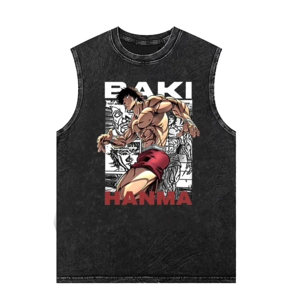 Baki Hanma Combat Stance Tank Top