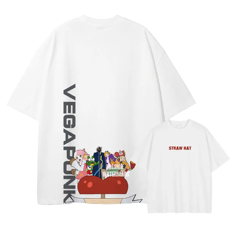 One Piece Vegapunk Vintage Wash Oversized T-Shirt