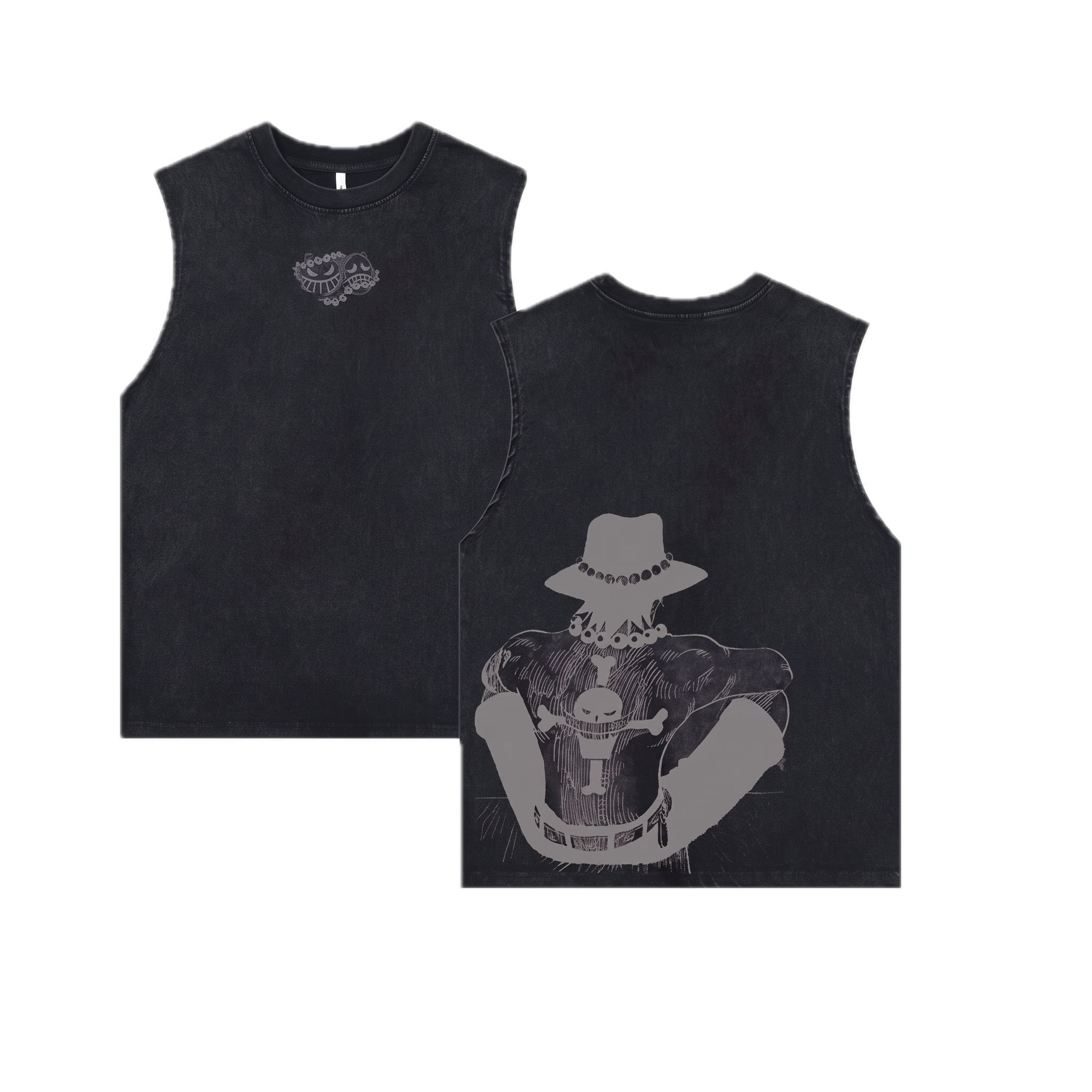 One Piece Portgas D. Ace (ASCE) Tank Top (Portrait)