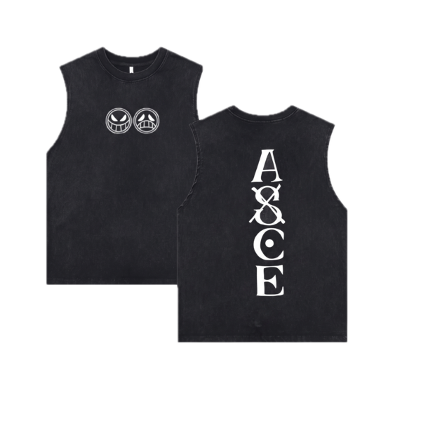 One Piece Portgas D. Ace (ASCE) Tank Top (ASCE Logo)