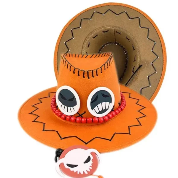 One Piece Cosplay Hat – Ace Cowboy Hat or Luffy Straw Hat
