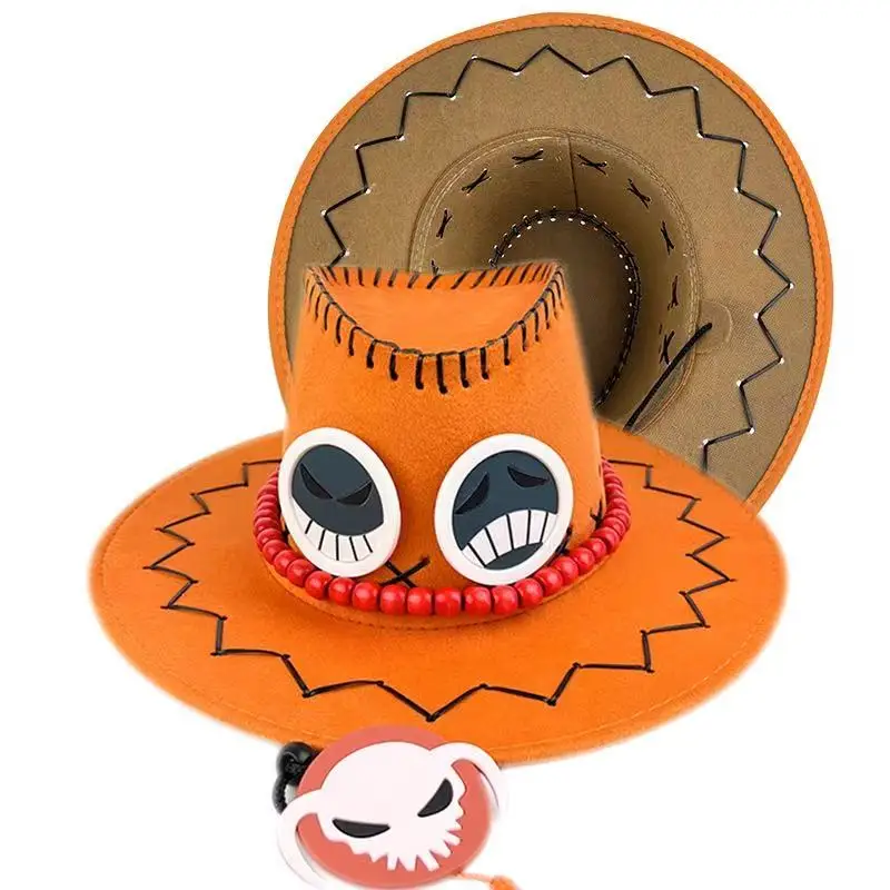 One Piece Cosplay Hat – Ace Cowboy Hat or Luffy Straw Hat