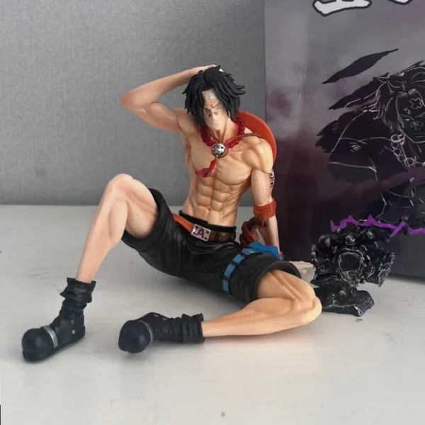 One Piece Portgas D. Ace Figure – Sitting Pose (12cm) — alt
