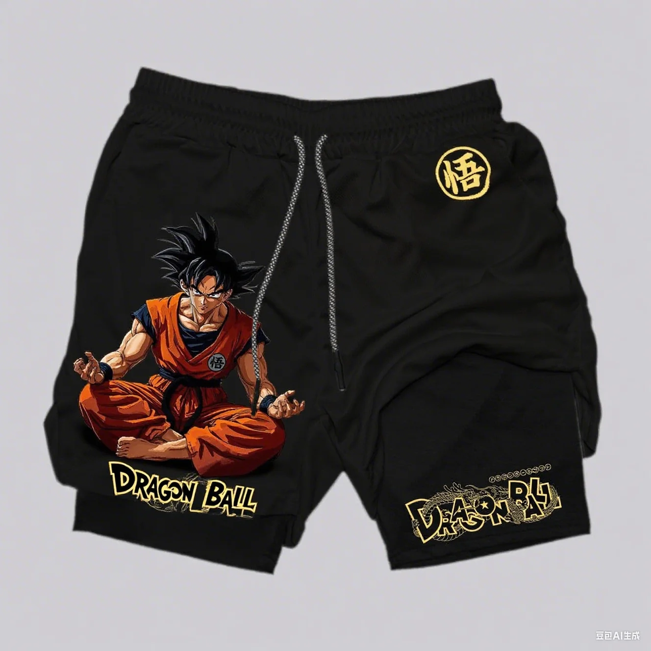 Dragon Ball 2-in-1 Gym Shorts – Goku & Beerus