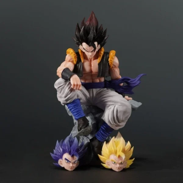 Dragon Ball Gogeta Figure with Swappable Heads (23cm)
