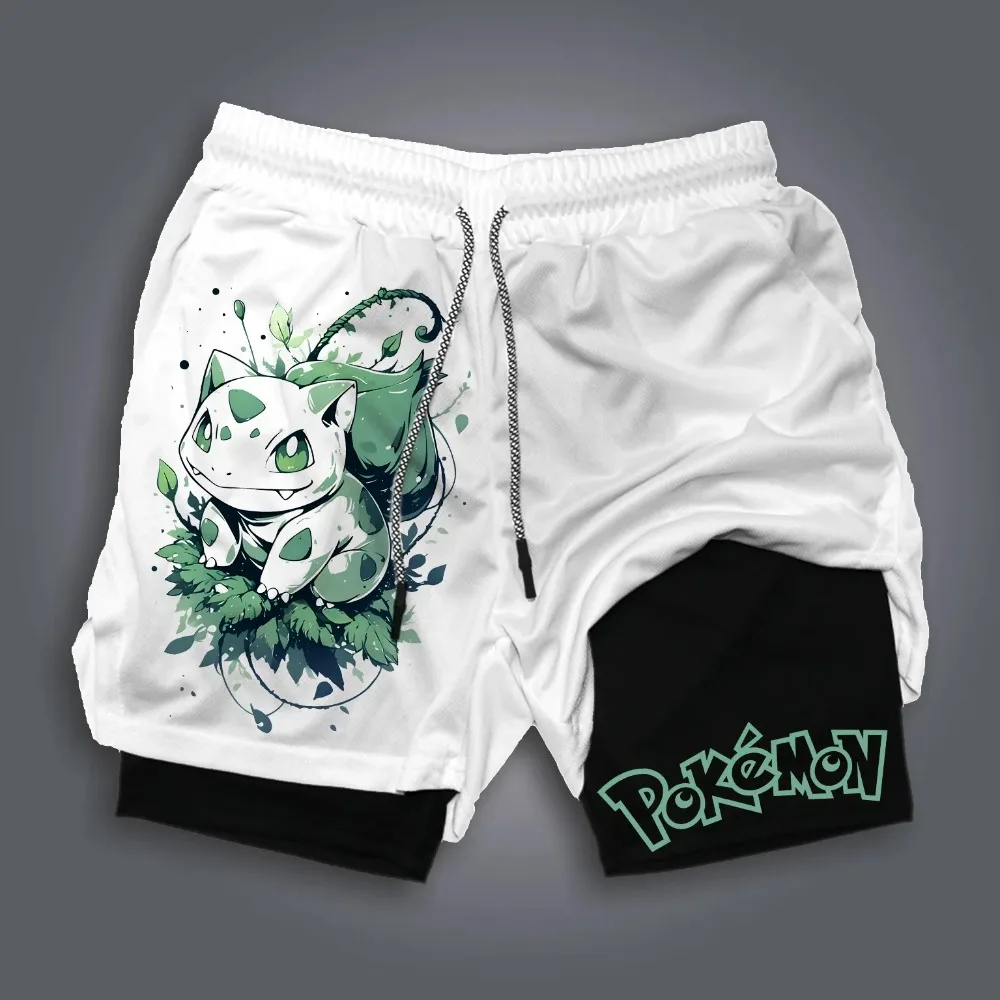 Pokémon 2-in-1 Gym Shorts – Bulbasaur, Lucario & Blastoise
