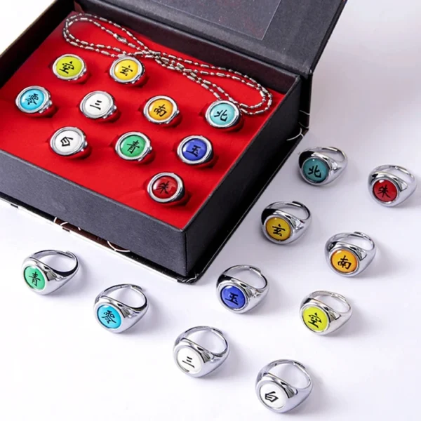 Naruto Akatsuki Ring Set (10 pcs)